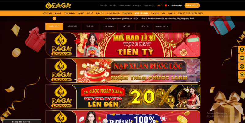 khuyến mãi daga casino 