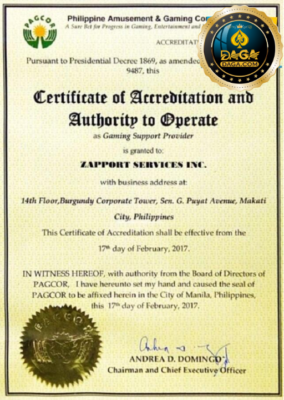 giấy phép daga casino