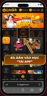 giao diện app daga casino