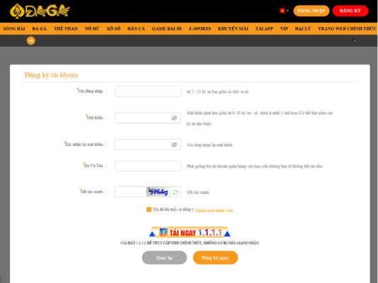 DAGA ✅ DAGA.COM ✅ TRANG CHỦ ĐĂNG KÝ, ĐĂNG NHẬP